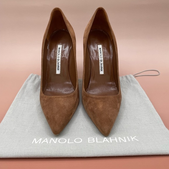 Manolo Blahnik BB 105 mm Suede Pumps with dust bag, size 36. - Picture 2 of 6